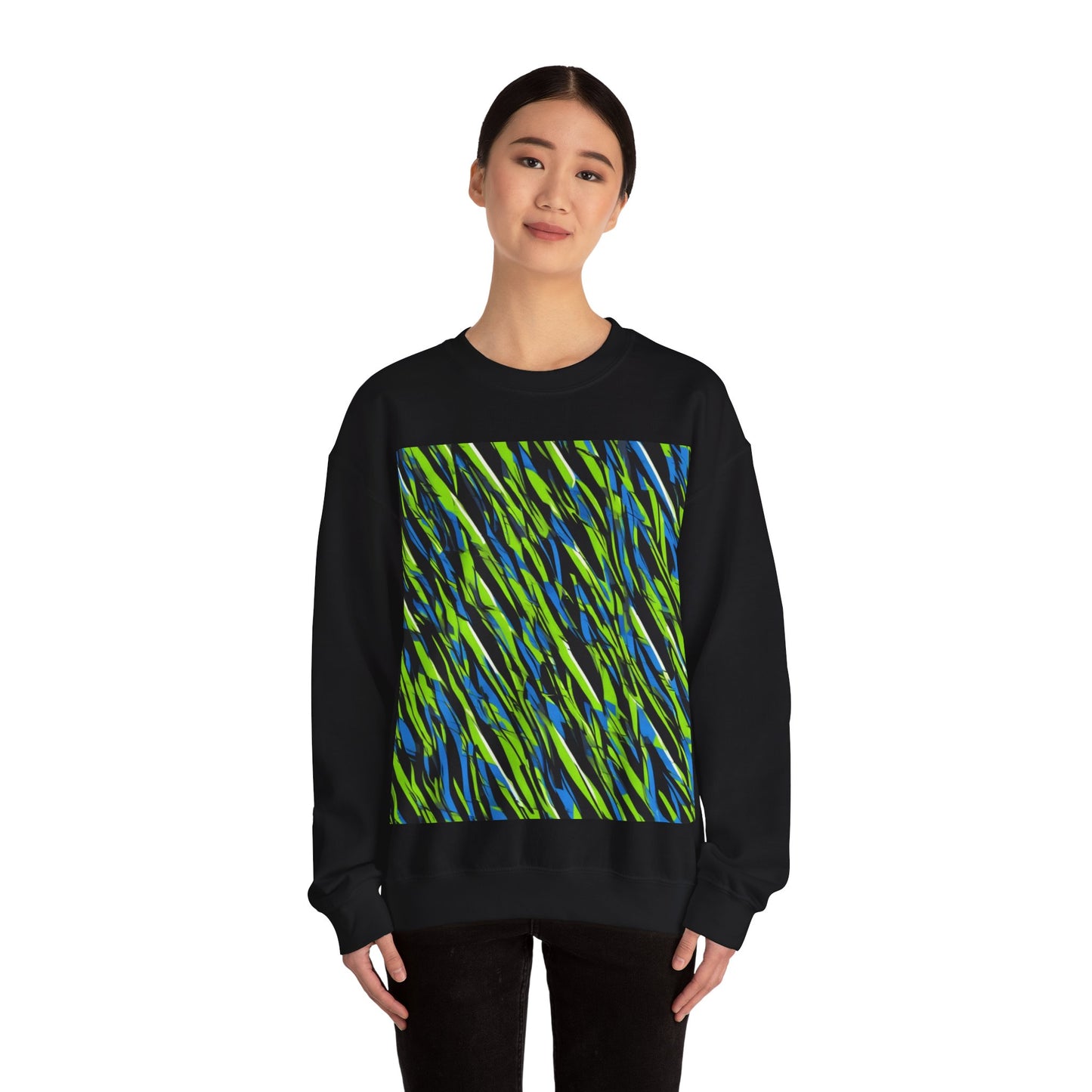 boostlete-iron-intent-pattern-sprint-vector-0219 — Unisex Heavy Blend Crewneck Sweatshirt (Gildan)