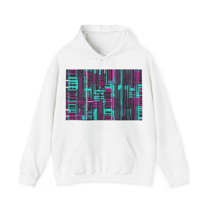 boostlete-field-day-pattern-barcode-retro-0275 — Unisex Heavy Blend Hooded Sweatshirt (Gildan)