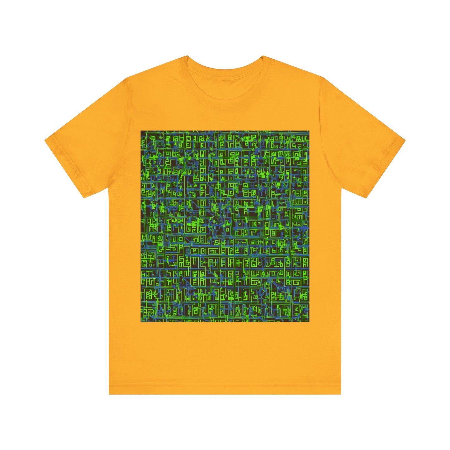 boostlete-mile-by-mile-pattern-plate-number-blueprint-0147 — Unisex Jersey Short Sleeve (B+C 3001)