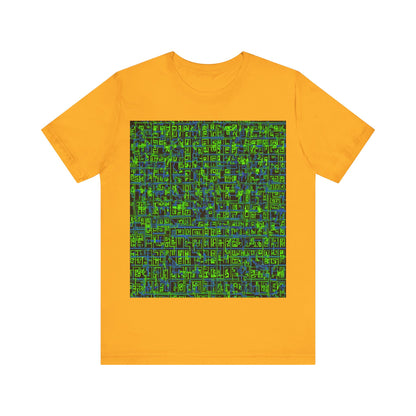 boostlete-mile-by-mile-pattern-plate-number-blueprint-0147 — Unisex Jersey Short Sleeve (B+C 3001)