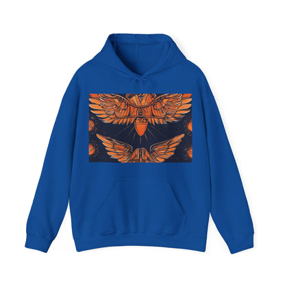 boostlete-field-day-icon-wings-soft-geometric-0298 — Unisex Heavy Blend Hooded Sweatshirt (Gildan)