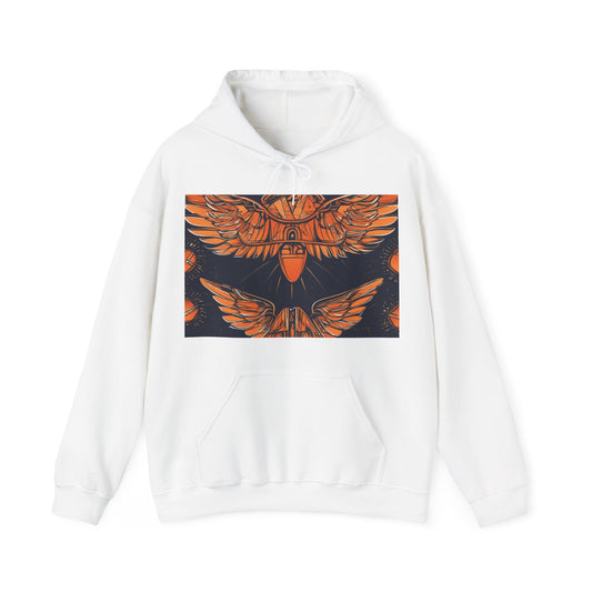 boostlete-field-day-icon-wings-soft-geometric-0298 — Unisex Heavy Blend Hooded Sweatshirt (Gildan)