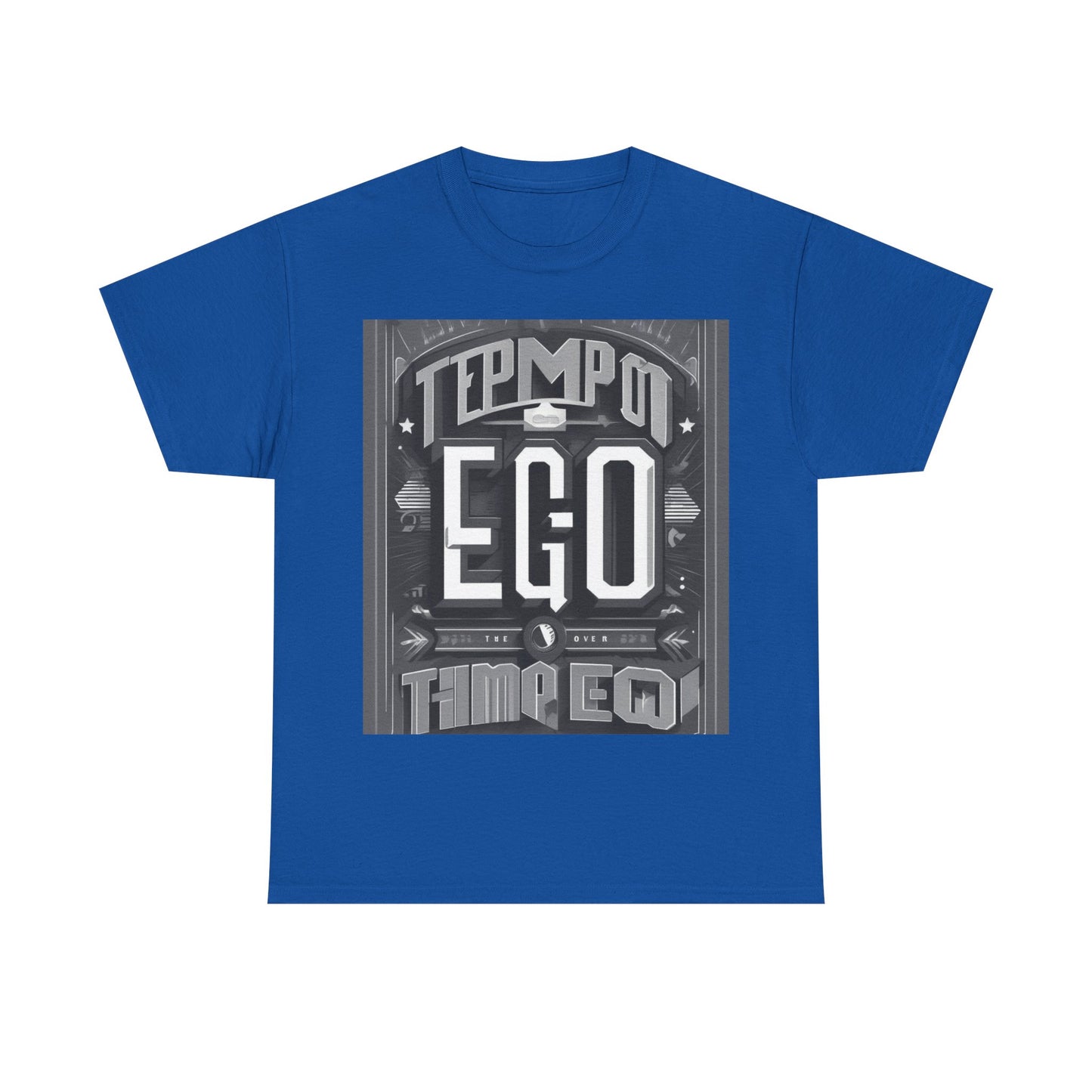 boostlete-mile-by-mile-type-tempo-over-ego-banner-modern-0093 — Unisex Heavy Cotton Tee (Gildan 5000)