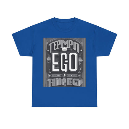 boostlete-mile-by-mile-type-tempo-over-ego-banner-modern-0093 — Unisex Heavy Cotton Tee (Gildan 5000)