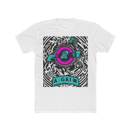 boostlete-boost-mode-type-again-badge-monoline-0293 — Unisex Cotton Crew Tee (NL 3600)