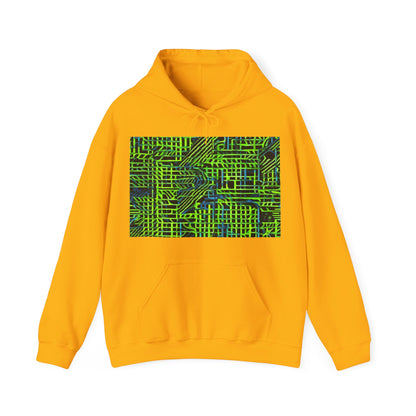 boostlete-quiet-power-pattern-stair-steps-industrial-0751 — Unisex Heavy Blend Hoodie (G18500)