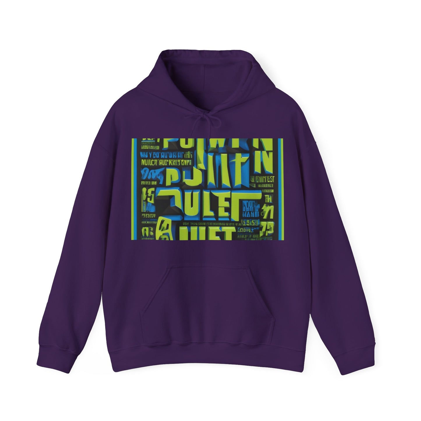 boostlete-am-crew-type-power-in-quiet-arc-paper-1481 — Unisex Heavy Blend Hoodie (G18500)