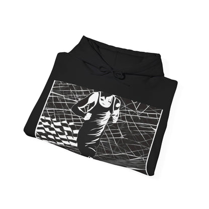 boostlete-headspace-scene-marathoner-speed-geometric-0816 — Unisex Heavy Blend Hoodie (G18500)