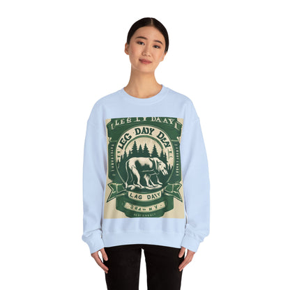 boostlete-quiet-power-type-leg-day-loyal-micro-badge-0357 — Unisex Heavy Blend Crewneck (G18000)