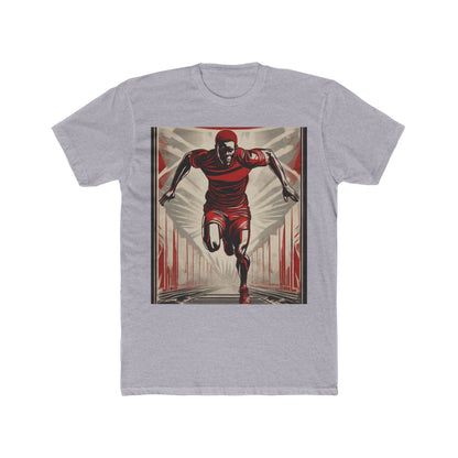 boostlete-am-crew-scene-sprinter-outline-athletic-0228 — Unisex Cotton Crew Tee (NL 3600)