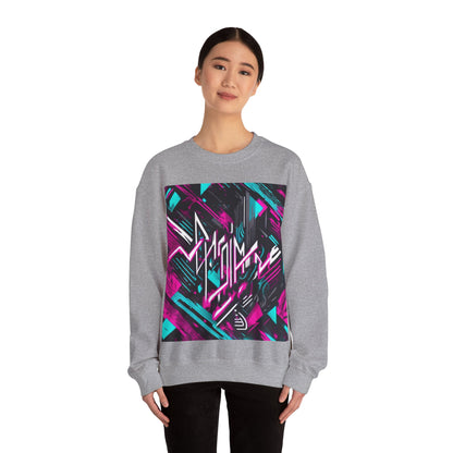 boostlete-recovery-progress-type-momentum-over-mood-diagonal-vector-0213 — Unisex Heavy Blend Crewneck Sweatshirt (Gildan)