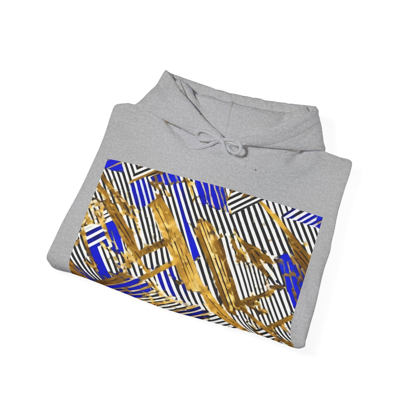 boostlete-boost-mode-pattern-diagonal-monoline-0015 — Unisex Heavy Blend Hooded Sweatshirt (Gildan)