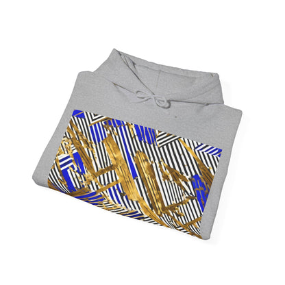 boostlete-boost-mode-pattern-diagonal-monoline-0015 — Unisex Heavy Blend Hooded Sweatshirt (Gildan)