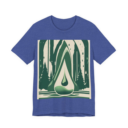 boostlete-quiet-power-icon-water-glitch-retro-0186 — Unisex Jersey Short Sleeve (B+C 3001)