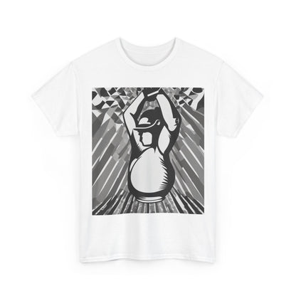 boostlete-iron-intent-scene-kettlebell-grainy-modern-0276 — Unisex Heavy Cotton Tee (Gildan 5000)