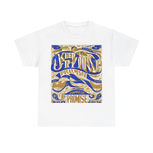 boostlete-am-crew-type-keep-the-promise-split-engraved-0101 — Unisex Heavy Cotton Tee (Gildan 5000)