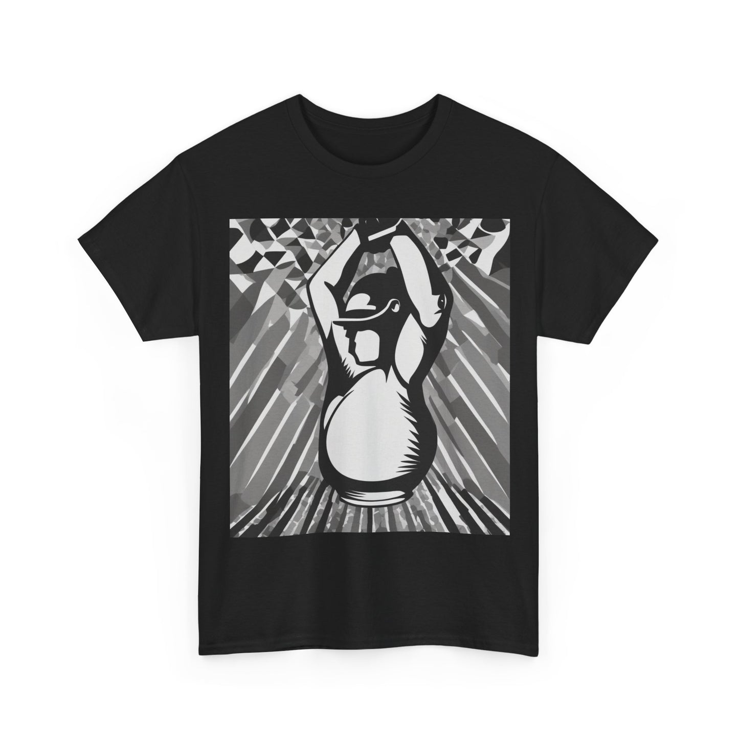 boostlete-iron-intent-scene-kettlebell-grainy-modern-0276 — Unisex Heavy Cotton Tee (Gildan 5000)