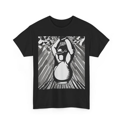 boostlete-iron-intent-scene-kettlebell-grainy-modern-0276 — Unisex Heavy Cotton Tee (Gildan 5000)