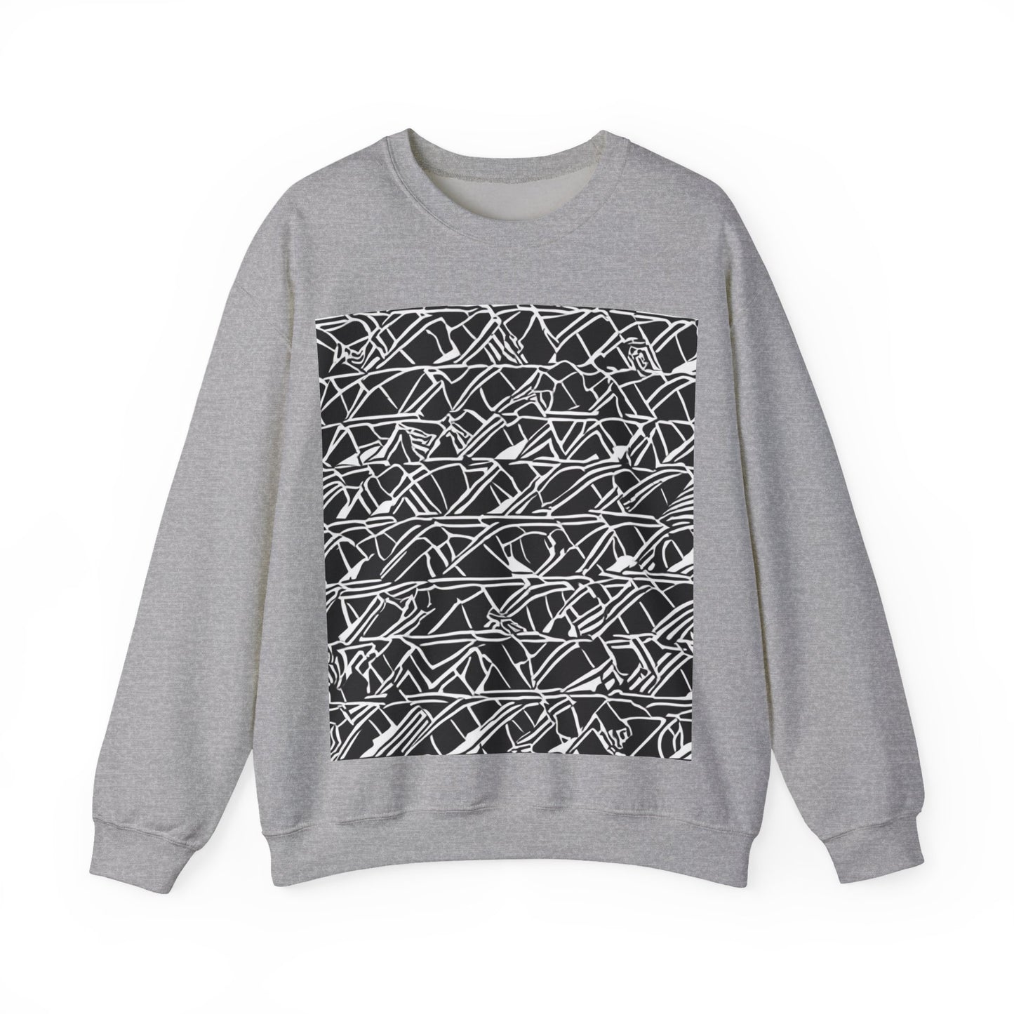 boostlete-boost-mode-pattern-stair-steps-athletic-0311 — Unisex Heavy Blend Crewneck Sweatshirt (Gildan)