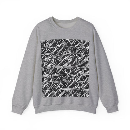 boostlete-boost-mode-pattern-stair-steps-athletic-0311 — Unisex Heavy Blend Crewneck Sweatshirt (Gildan)