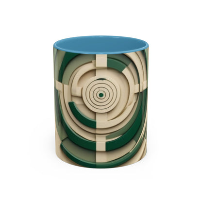boostlete-mile-by-mile-icon-target-3d-modern-0306 — Accent Mug 11/15oz