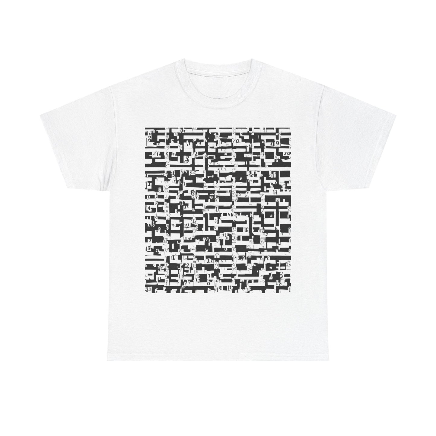 boostlete-iron-intent-pattern-plate-number-badge-0171 — Unisex Heavy Cotton Tee (Gildan 5000)