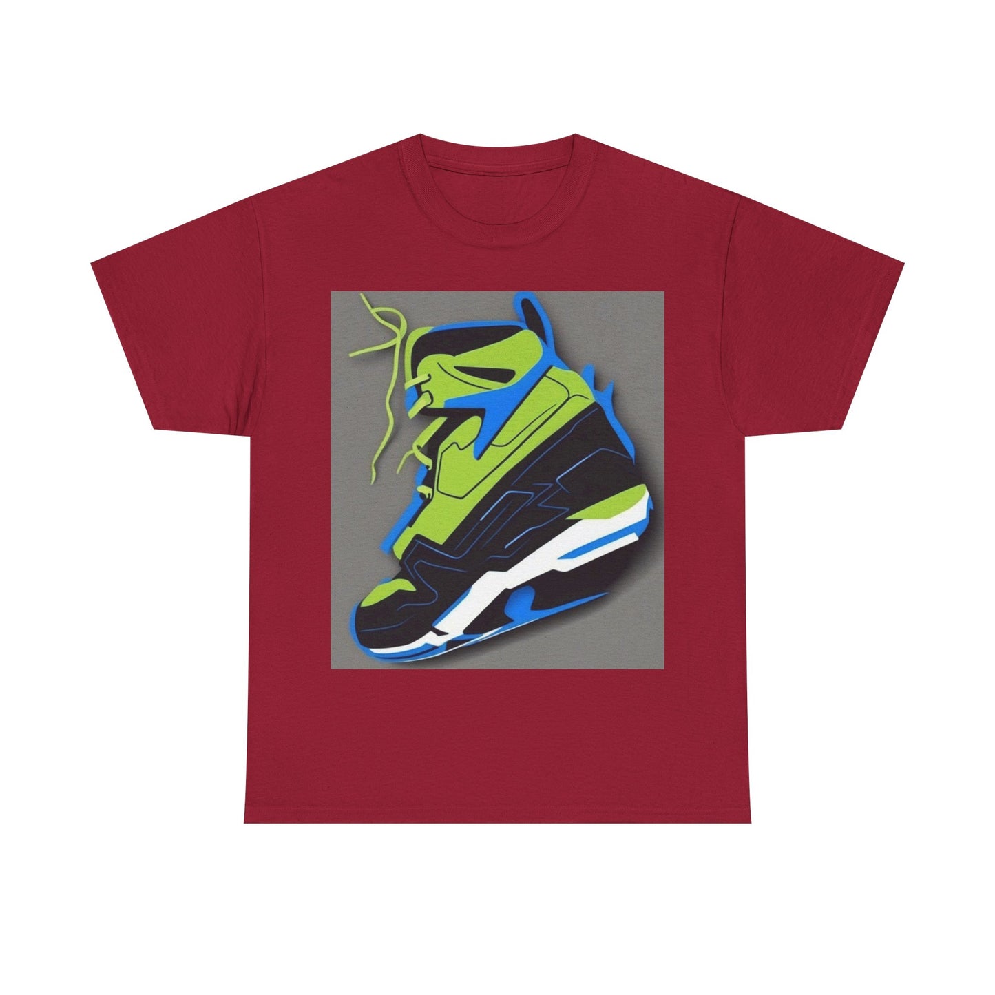 boostlete-quiet-power-icon-sneaker-duotone-paper-0066 — Unisex Heavy Cotton Tee (Gildan 5000)