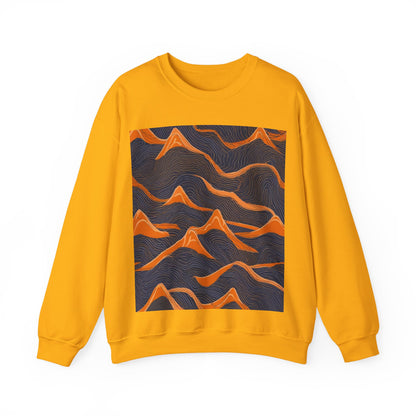 boostlete-boost-mode-pattern-topographic-engraved-0035 — Unisex Heavy Blend Crewneck Sweatshirt (Gildan)