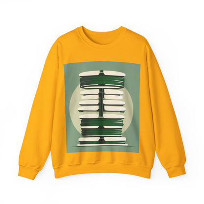 boostlete-recovery-progress-icon-barbell-glitch-vector-1746 — Unisex Heavy Blend Crewneck (G18000)