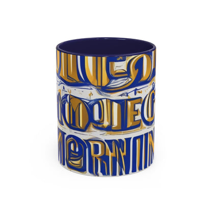 boostlete-am-crew-type-own-the-morning-outline-over-solid-vector-0429 — Accent Mug 11/15oz