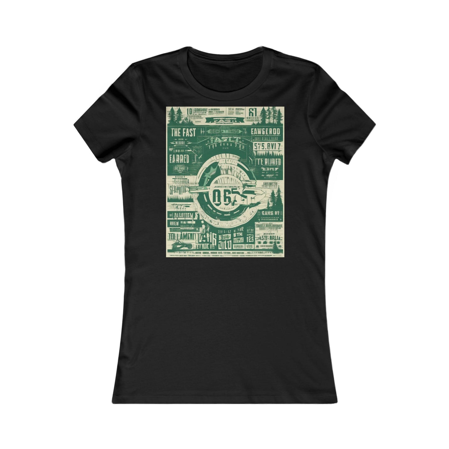 boostlete-mile-by-mile-type-fast-is-earned-big-blueprint-0041 — Women's Favorite Tee (B+C 6004)