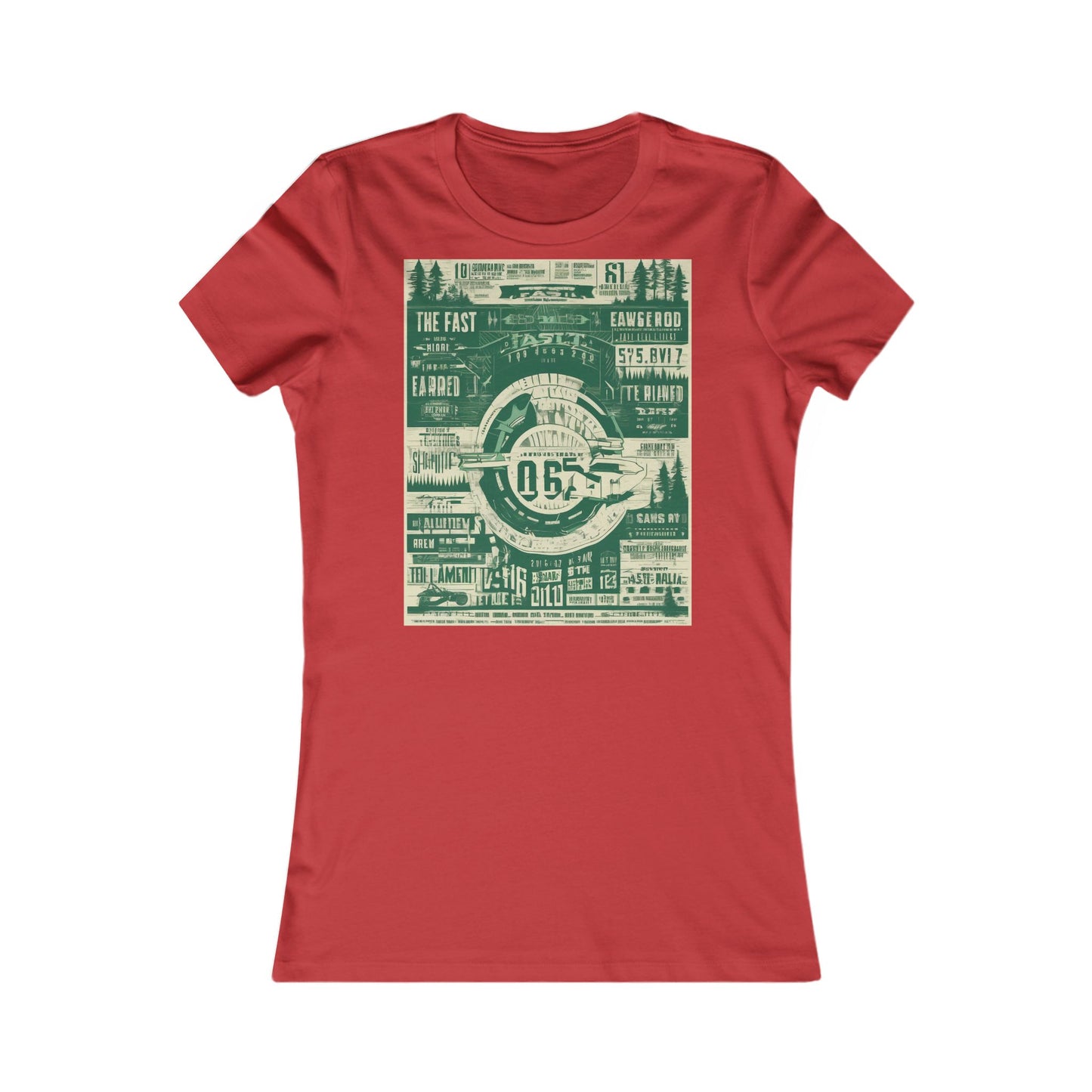 boostlete-mile-by-mile-type-fast-is-earned-big-blueprint-0041 — Women's Favorite Tee (B+C 6004)