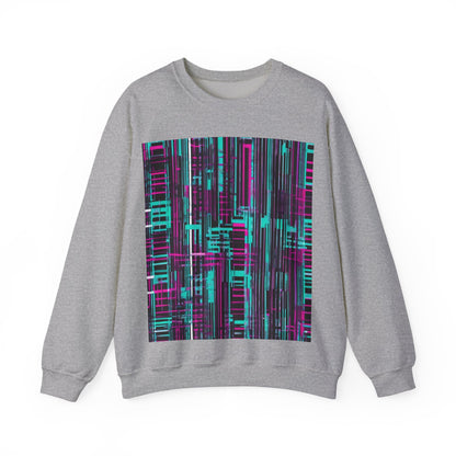 boostlete-field-day-pattern-barcode-retro-0275 — Unisex Heavy Blend Crewneck Sweatshirt (Gildan)