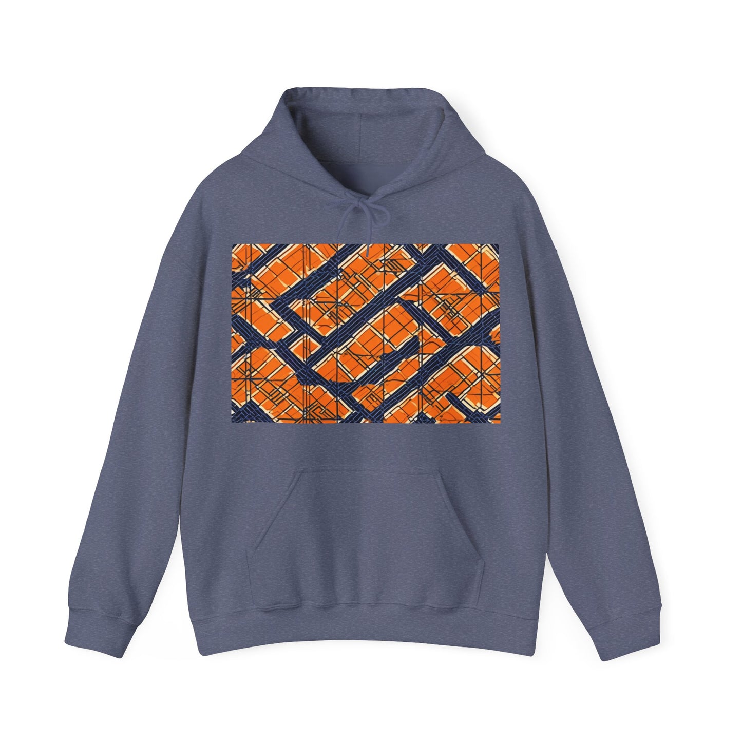 boostlete-boost-mode-pattern-plate-number-monoline-0571 — Unisex Heavy Blend Hoodie (G18500)