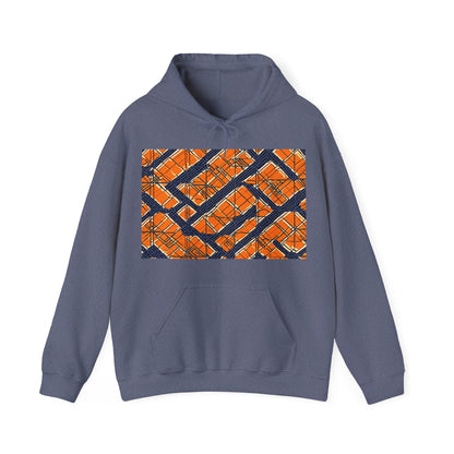 boostlete-boost-mode-pattern-plate-number-monoline-0571 — Unisex Heavy Blend Hoodie (G18500)