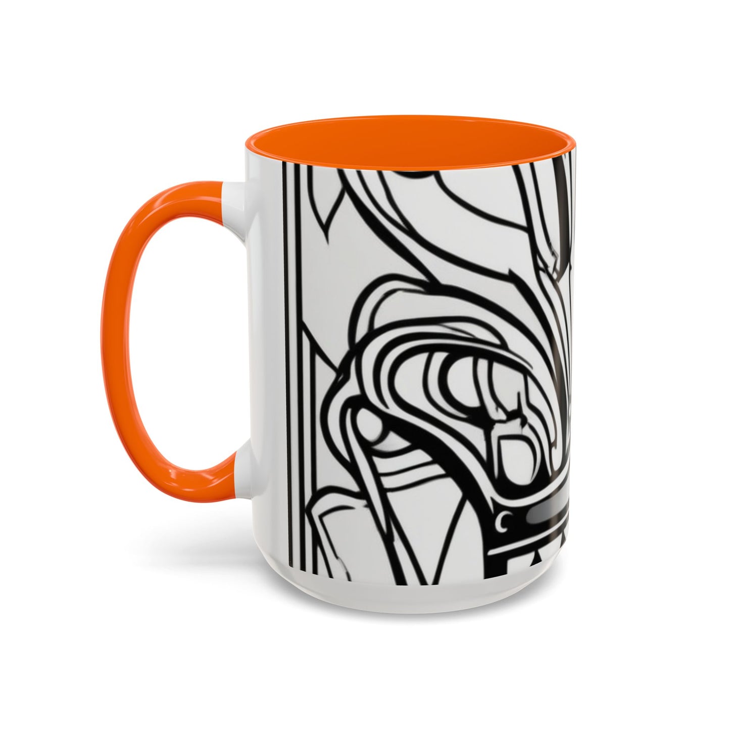 boostlete-boost-mode-icon-crown-offset-line-art-0190 — Accent Mug 11oz/15oz