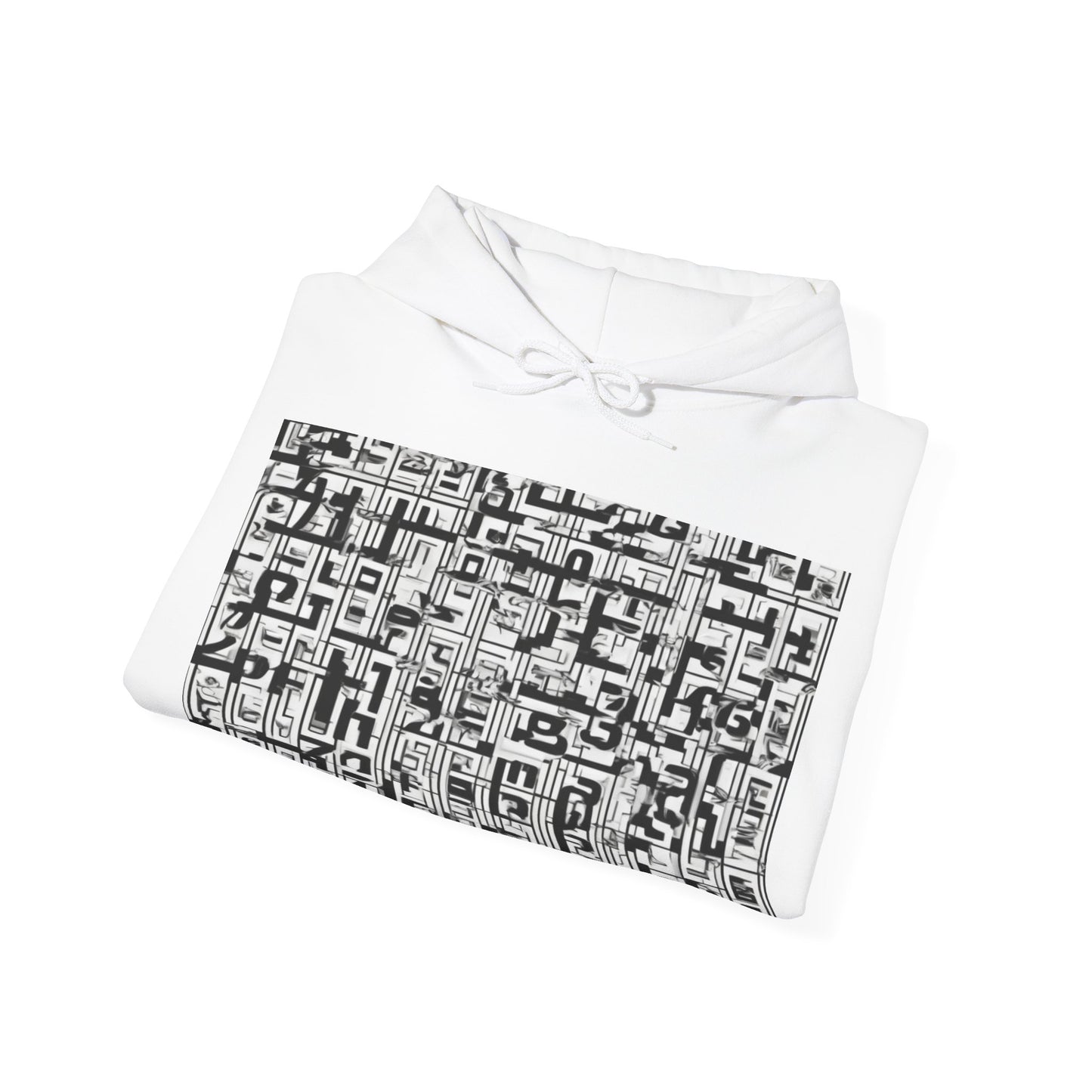 boostlete-boost-mode-pattern-plate-number-engraved-0103 — Unisex Heavy Blend Hooded Sweatshirt (Gildan)