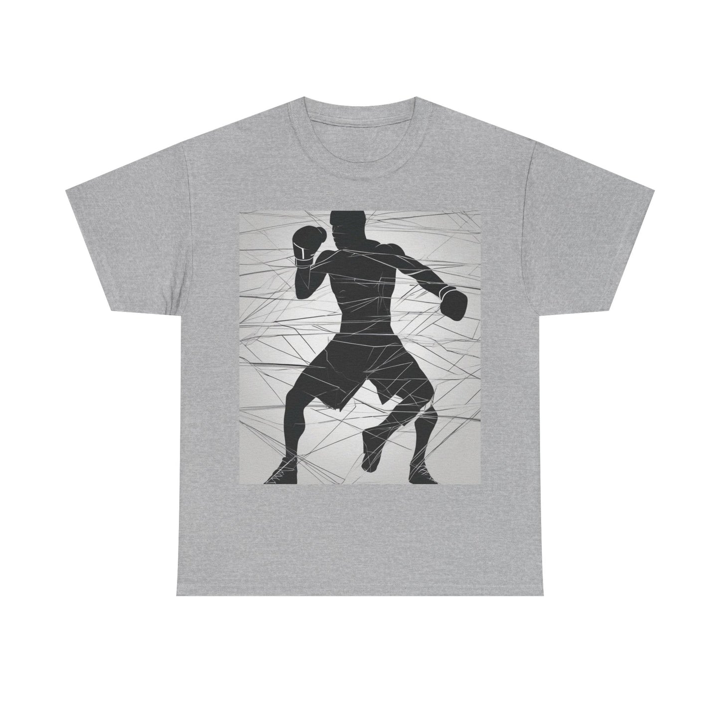 boostlete-mile-by-mile-scene-boxer-motion-geometric-0028 — Unisex Heavy Cotton Tee (Gildan 5000)