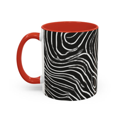 boostlete-field-day-pattern-topographic-badge-0307 — Accent Mug 11oz/15oz