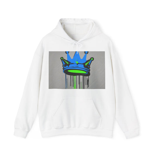 boostlete-mile-by-mile-icon-crown-matte-industrial-0162 — Unisex Heavy Blend Hooded Sweatshirt (Gildan)