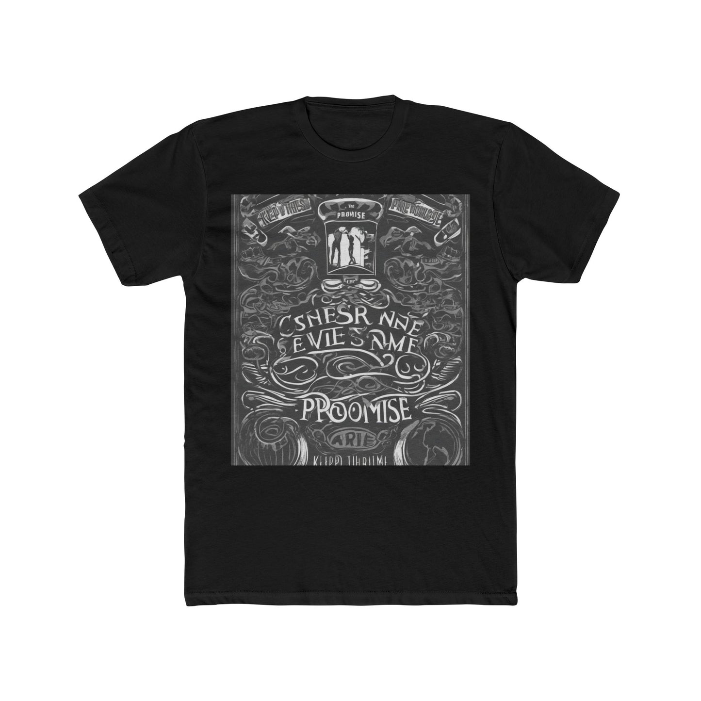 boostlete-boost-mode-type-keep-the-promise-big-monoline-0049 — Unisex Cotton Crew Tee (NL 3600)