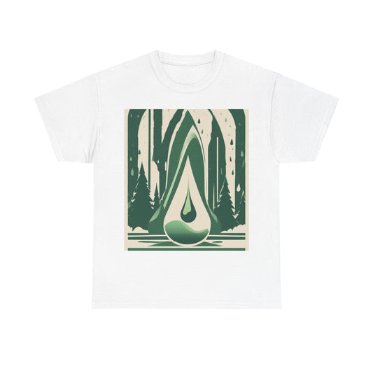 boostlete-quiet-power-icon-water-glitch-retro-0186 — Unisex Heavy Cotton Tee (Gildan 5000)