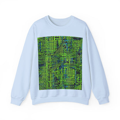 boostlete-quiet-power-pattern-stair-steps-industrial-0751 — Unisex Heavy Blend Crewneck (G18000)