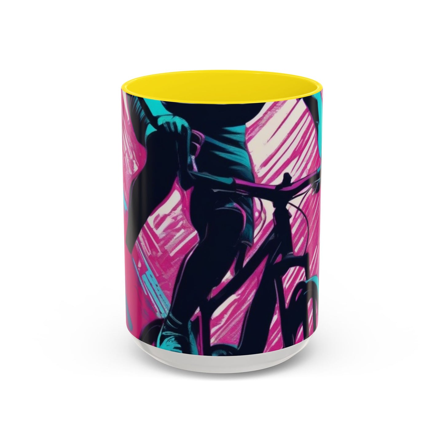 boostlete-field-day-scene-cyclist-glitch-engraved-0256 — Accent Mug 11oz/15oz