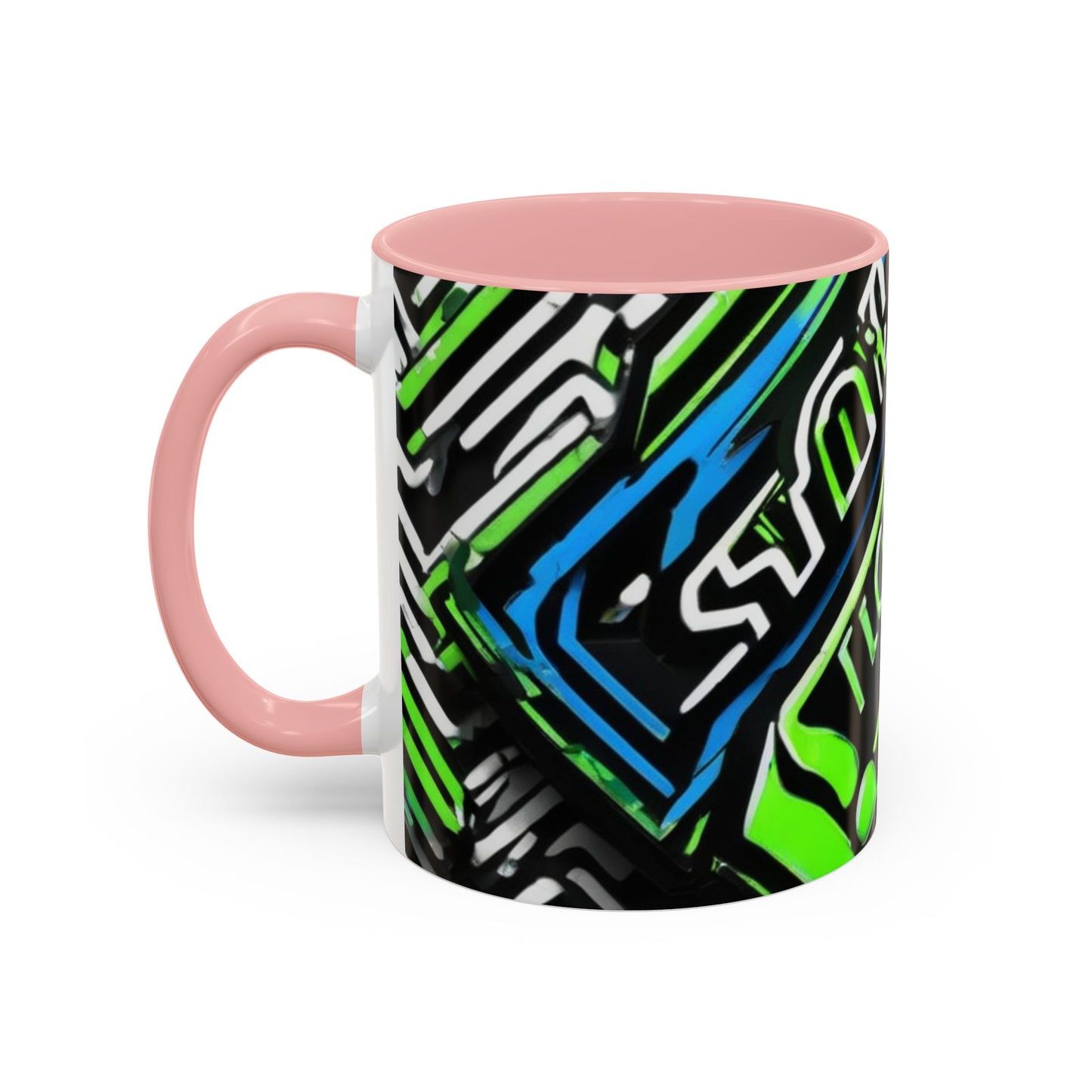 boostlete-am-crew-type-stronger-signals-diagonal-badge-1077 — Accent Mug 11/15oz