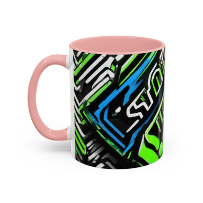 boostlete-am-crew-type-stronger-signals-diagonal-badge-1077 — Accent Mug 11/15oz