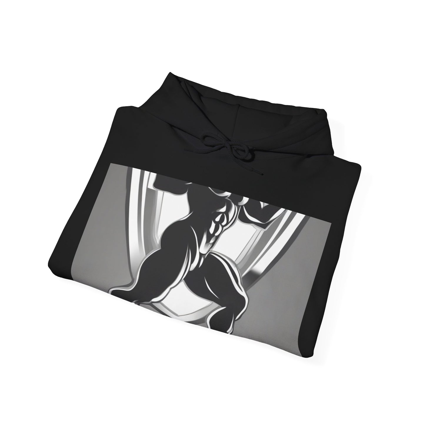 boostlete-mile-by-mile-scene-lunge-3d-athletic-0020 — Unisex Heavy Blend Hooded Sweatshirt (Gildan)