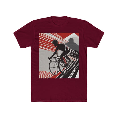 boostlete-boost-mode-scene-cyclist-speed-geometric-0208 — Unisex Cotton Crew Tee (NL 3600)