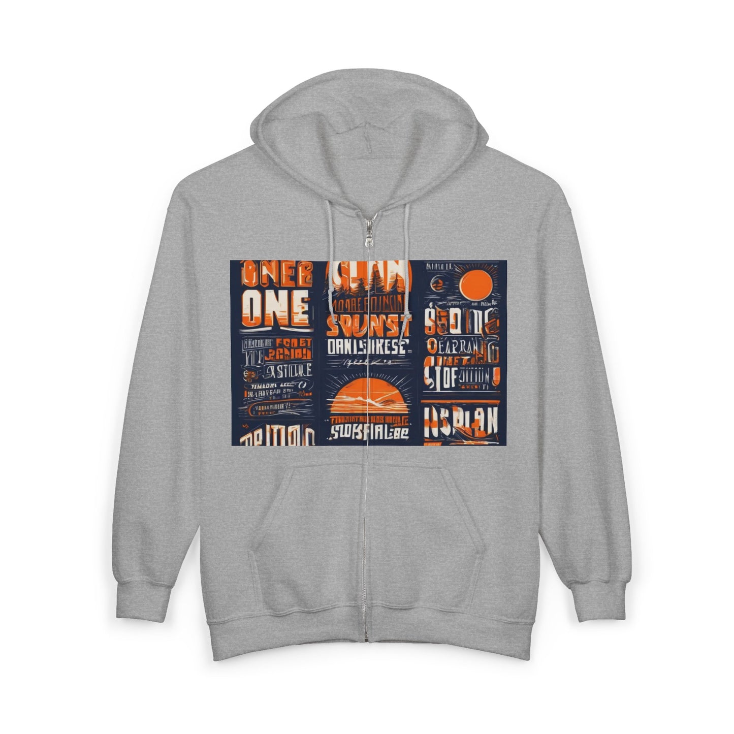 boostlete-pr-season-type-one-more-split-monoline-0033 — Unisex Heavy Blend Full-Zip Hooded Sweatshirt