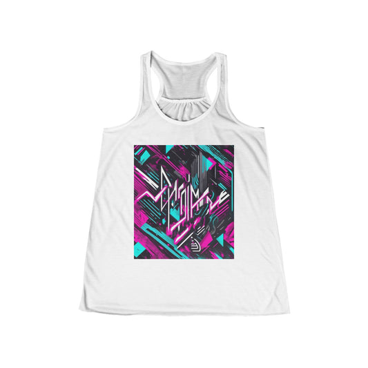boostlete-recovery-progress-type-momentum-over-mood-diagonal-vector-0213 — Women's Flowy Racerback Tank (B+C 8800)